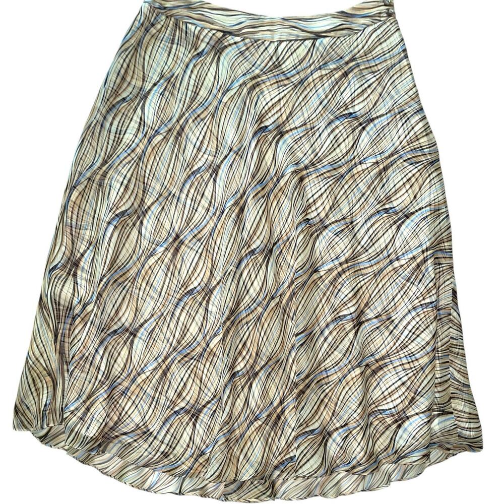 Jones New York 100% Double Layer Silk Midi Skirt size 4P - Picture 2 of 8